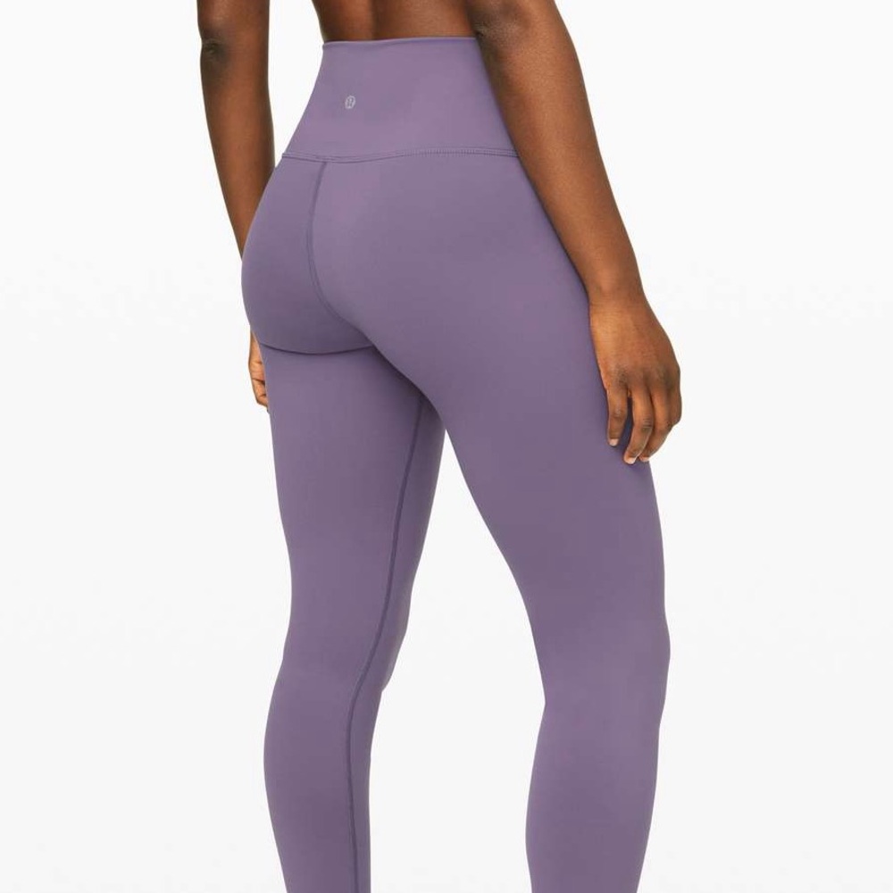 Lululemon plum purple 25’ wunder under leggings size 6